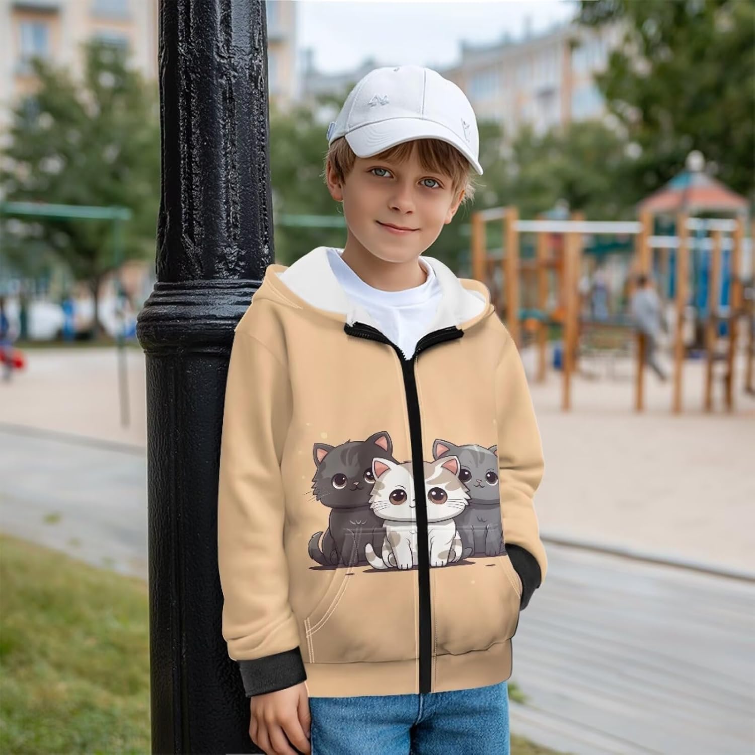 Girl Full Zip Sweatshirt Kids‘girls' Fashion Hoodies & Sweatshirts Fleece Jacket