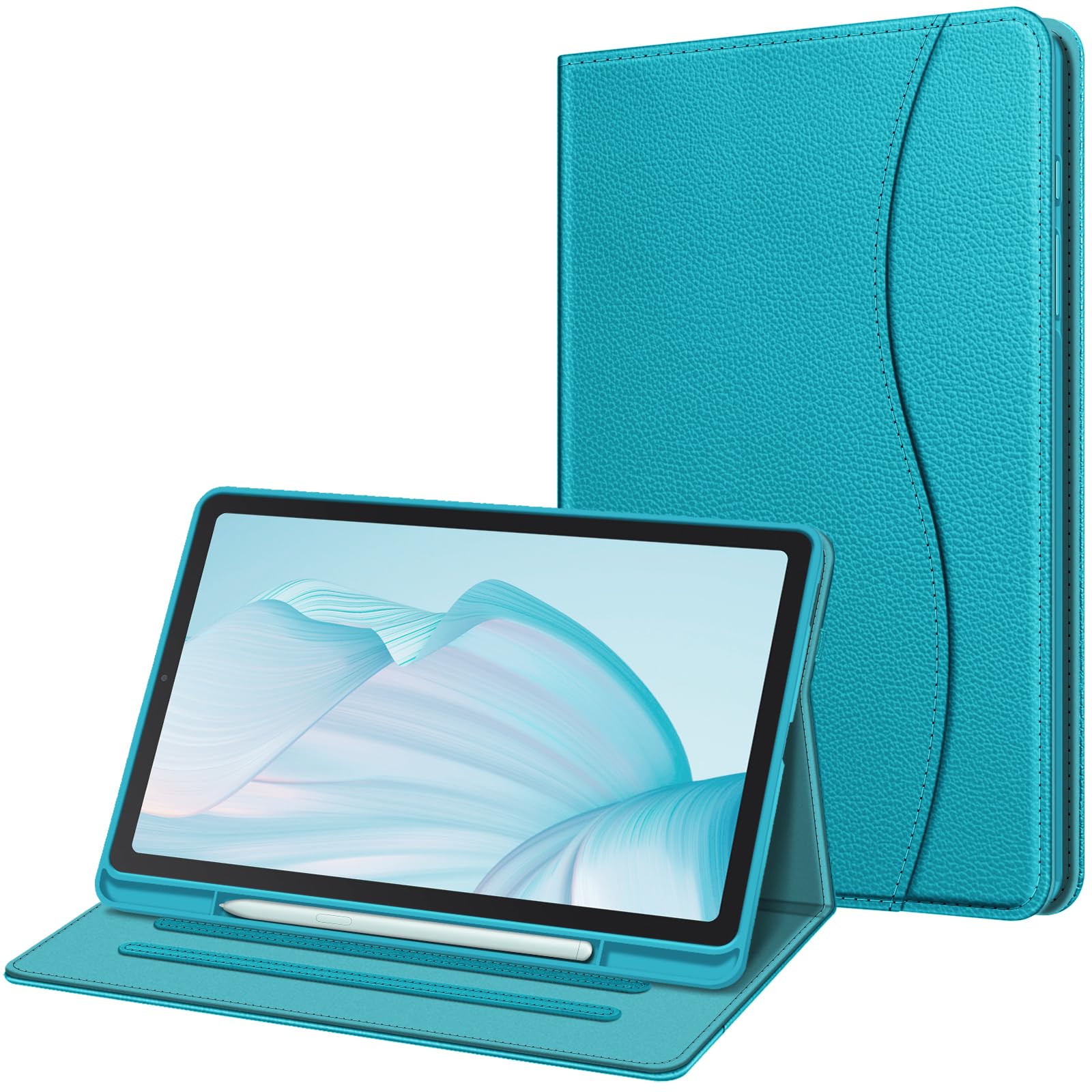Fintie Case for Samsung Galaxy Tab S6 Lite Inch 2024/2022/2020 with S  Pen Holder, Multi-Angle Viewing Soft TPU Back Cover with Pocket Auto