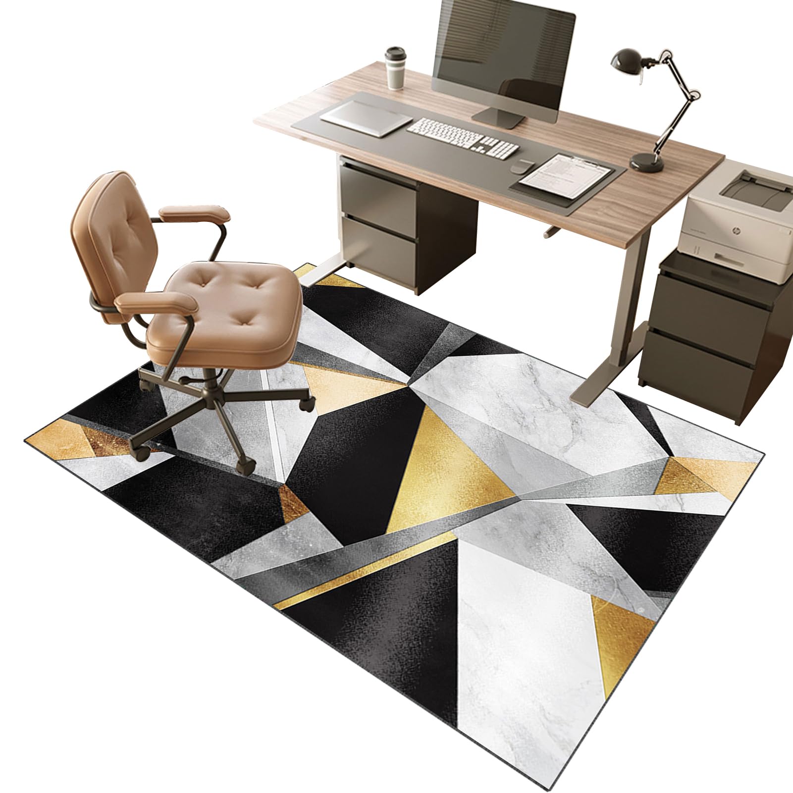 VETCS Gaming Stuhl Unterlage, Bürostuhl Unterlage, Bodenschutz Matte für Bürostuhl, Schreibtischstuhl Unterlage für zu Hause, Bodenschutzmatte für Hartböden, Gaming Teppich für Parkett 100 x 140 cm