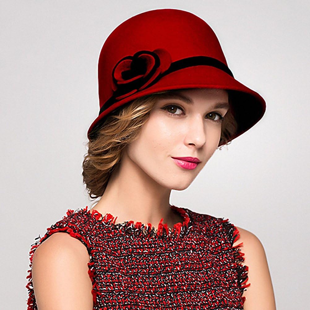 Maitose™ Women's Bow Wool Felt Bucket Hat