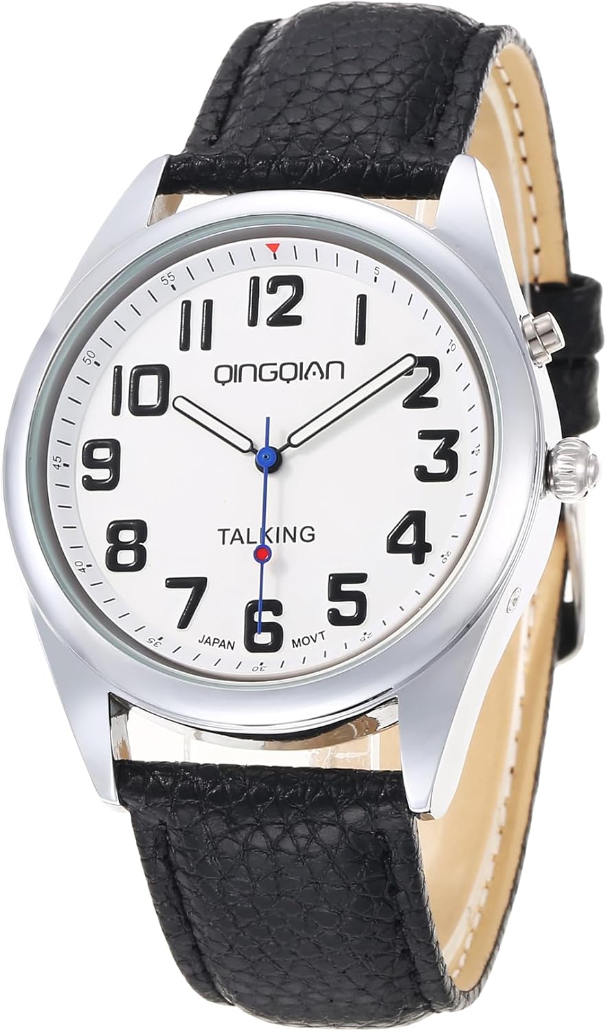 Big English Talking Watch for Visually impaired Speaks Clear and Loud Time, Date and Alarm time Stretch Band is Best Gift for Senior or Blind People