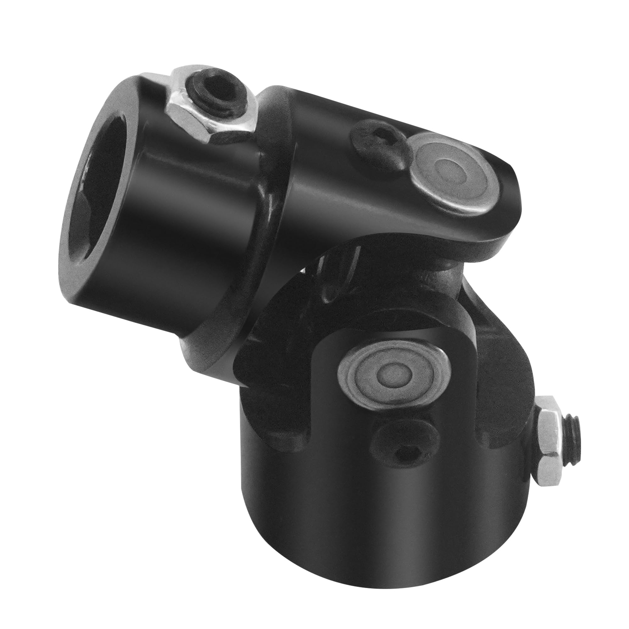 GM Large Spline Steering Column Shaft U-Joint Coupler - 1 DD X 48 Spline, Black, For FWD Applications