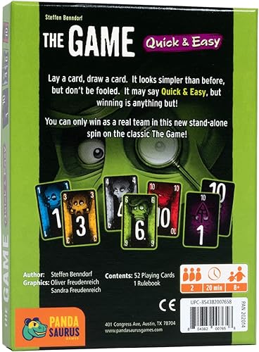 Miniatura 3 de El juego juego de cartas rápido y fácil un desafío rápido para jugar en equipo! Juego de estrategia cooperativa para niños y adultos, mayores de 8