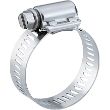 Breeze 300 44 H Stainless Steel 300 Series SS Band Screw, WDHC, 9/16", 2-5/16" - 3-1/4" Diameter Size, 59 mm - 83 mm Pack of 10