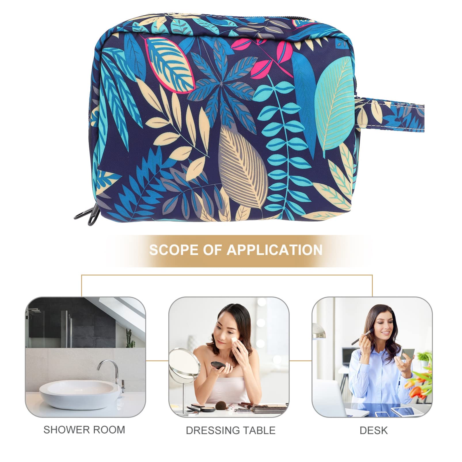 minkissy 3 Pz Borsa Per Cosmetici Borse Da Viaggio Per Articoli Da Toeletta Biancheria Intima Trucco Da Viaggio Yogorun Make up Borse Per Le Donne Necessità Viaggiare Poliestere