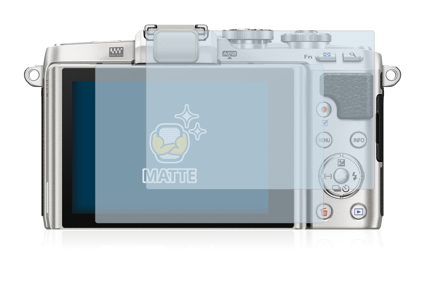 Produktbild von BROTECT Schutzglas Für Olympus PEN E-PL10 - 3er Pack