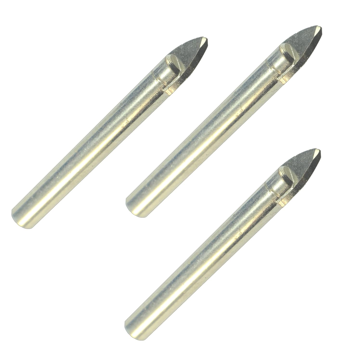 3/8" Tile Drill Bit Glass Drill Bit 10mm 3 Pack Tungsten Carbide Drill Holes in Plant Pots Wall Tile Marble Slate Travertine Sea Shells Sea Glass Jewelry Drills Hardie Drywall Fiberglass PVC Plastic