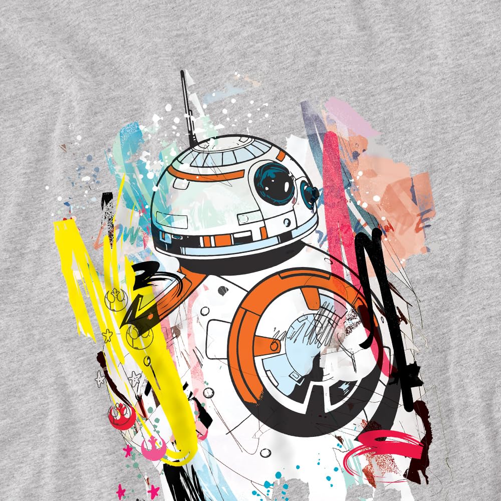 Star Wars BB8 Abstrakcyjna koszulka dziecięca unisex, Athletic Heather, 12-13 lat, Athletic Heather, 12-13 lat