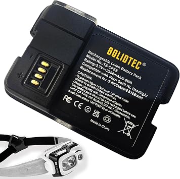 Rechargeable Battery Compatible with Petzl Swift RL headlamps Battery 2350mAh Cell from Japan