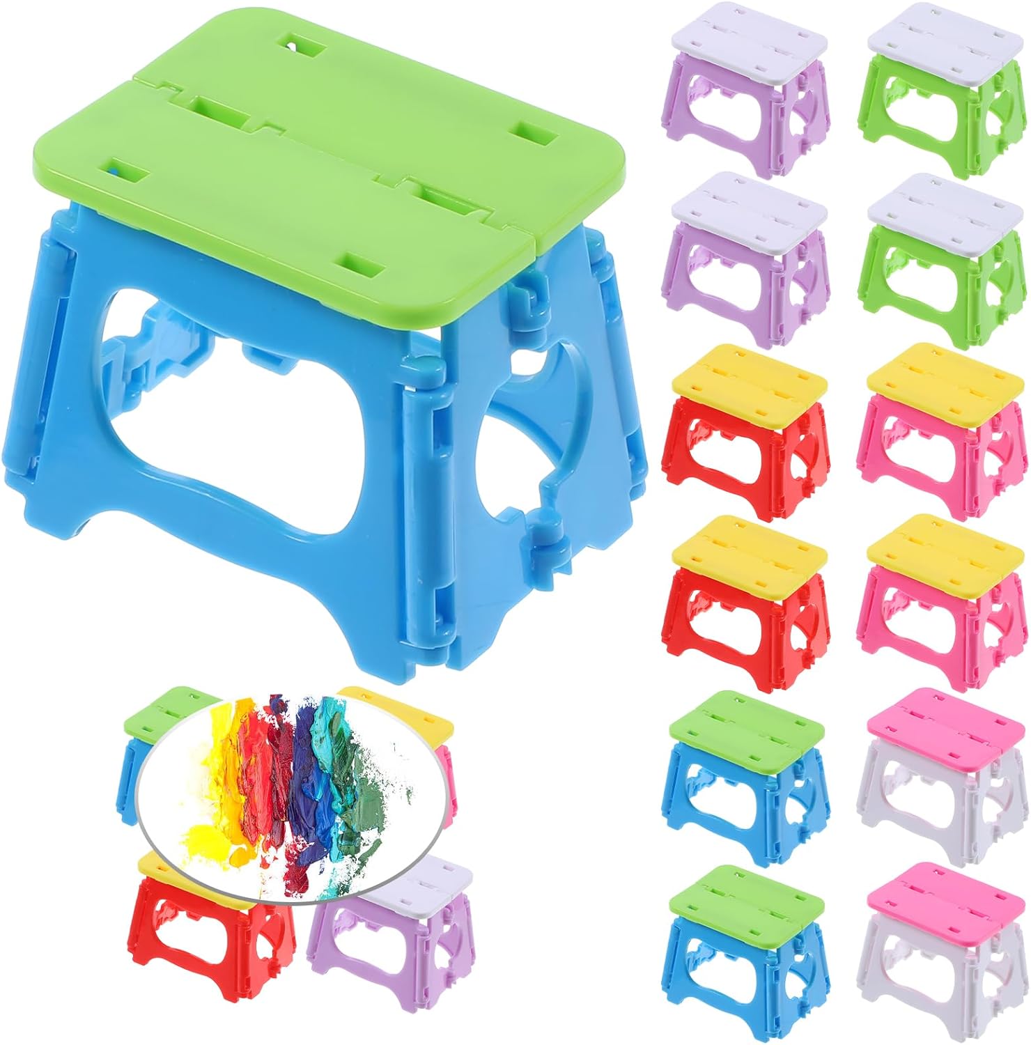 Amazon.com: 12 Pcs Canvas Stands for Mini Canvas Feet Risers Plastic ...