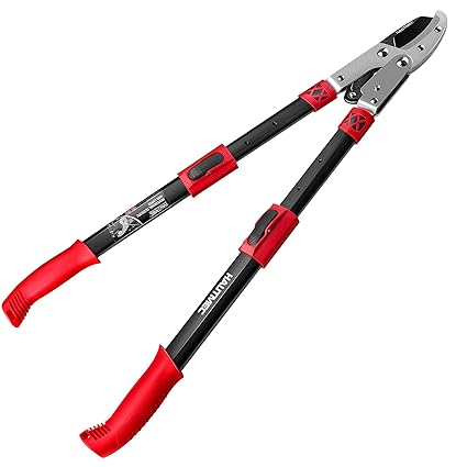 HAUTMEC Professional Telescopic Anvil Lopper, Long Reach and High Cutting Capacity HT0149-PS