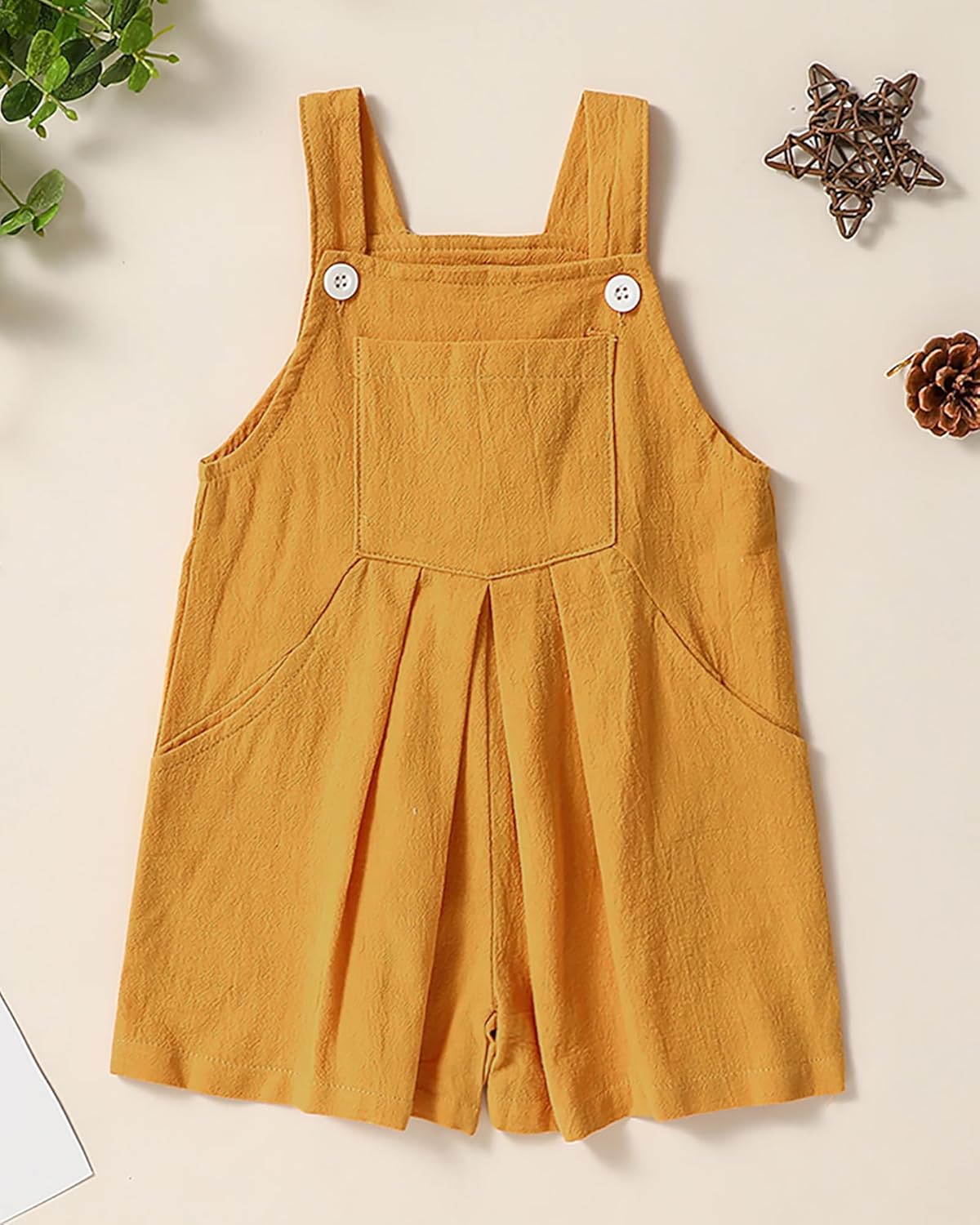 ZOEREA Toddler Girl Clothes, 2Pcs Baby Girl Outfits Spring/Summer Stripe/Floral T-Shirt+Bib Overall Shorts Clothing Set 1-5T - Image 7