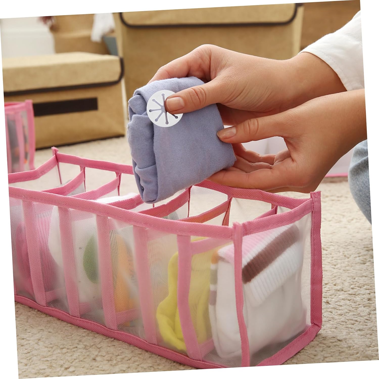 28pcs Sock Holder Clips White Plastic Sock Organizers for Washing for Laundry Sorting and Storage Compact and Lightweight Design