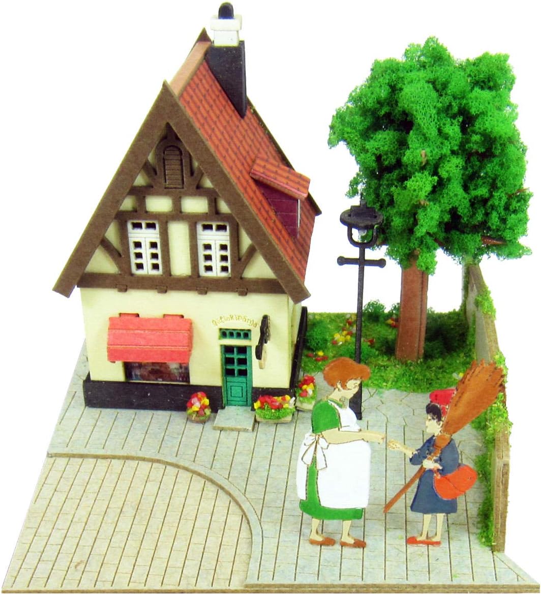 Kikis Delivery Service Ghibli Mini Studio Osono and Kiki Miniature Model Kit Toy
