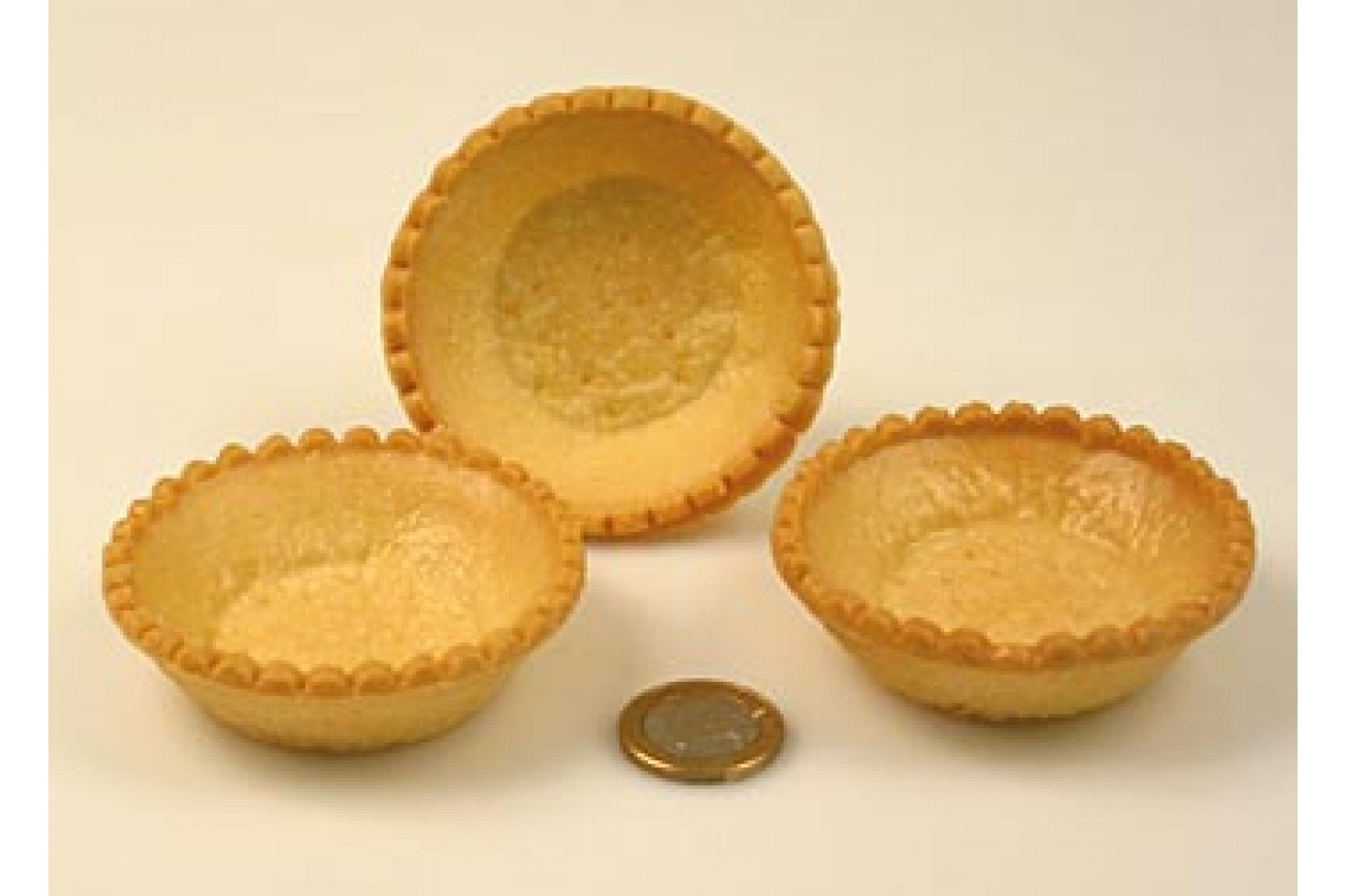 Mürbeteig Dessert-Tartelettes rund ø 7cm hell 2,21 kg 140 St