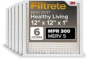 Filtrete MERV 5, MPR 300 AC Furnace Air Filter (Actual Size 11.81"...