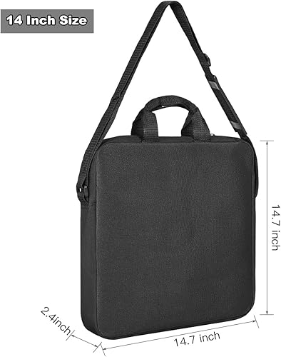 Vista 3 de CASEDAO Bolsa de transporte de fotografía para luz de anillo de 12 pulgadas, bolsa de transporte protectora de luz de anillo de selfie de 12 x 12