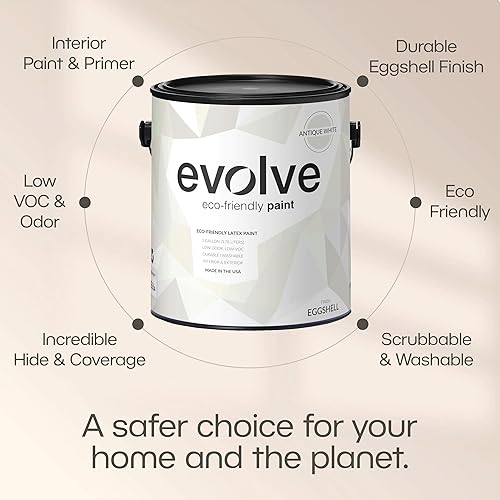 Miniatura 149 de EVOLVE Pintura e imprimación: Respetuoso con el medio ambiente, bajo brillo con cobertura de una capa para superficies interiores y exteriores Verde