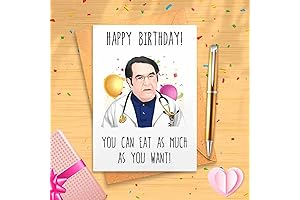 Humorous Birthday Card for Dieters: Dr. Now Birthday Card