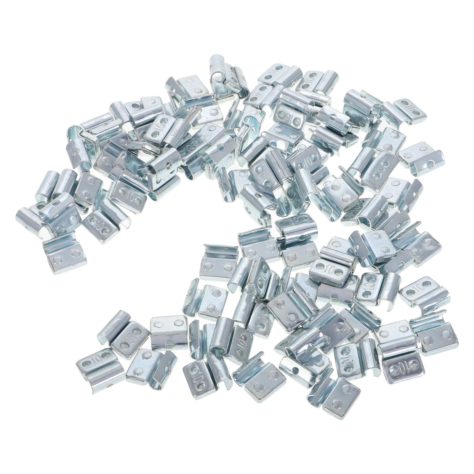 Kit Pesi per Bilanciamento Pneumatici Auto 100 Pezzi in Ferro e Acciaio Clip per Cerchi in Lega Adatto a Riparazione e Guida Sicura