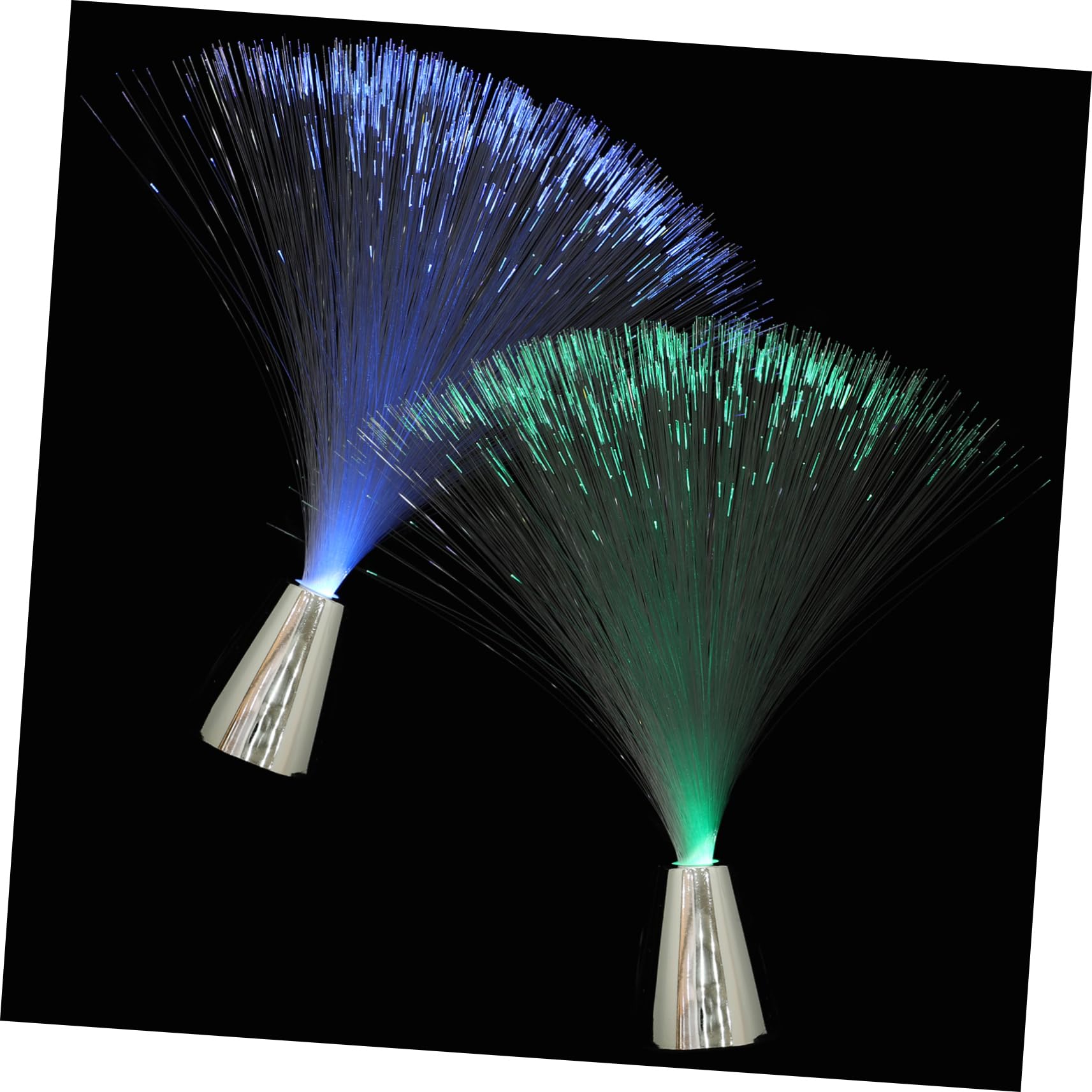 Homoyoyo 2pcs Colorful Led Fiber Optic Light Color Changing Lamp for Wedding Christmas Party Home Decoration Battery-Operated Creates Romantic Atmosphere for Use