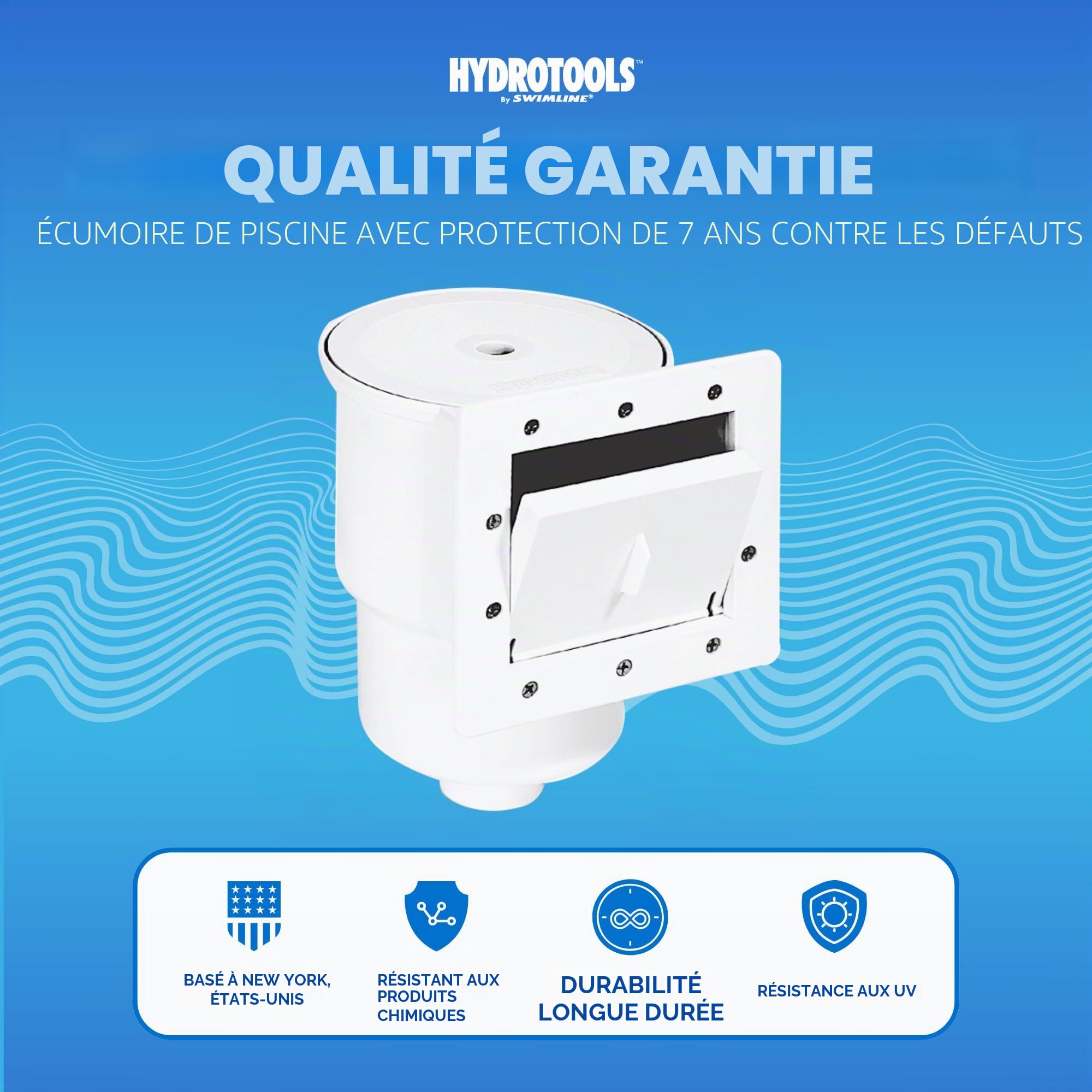 Hydro Tools 8940 Écumoire complète Standard en ABS pour Piscine Hors Sol