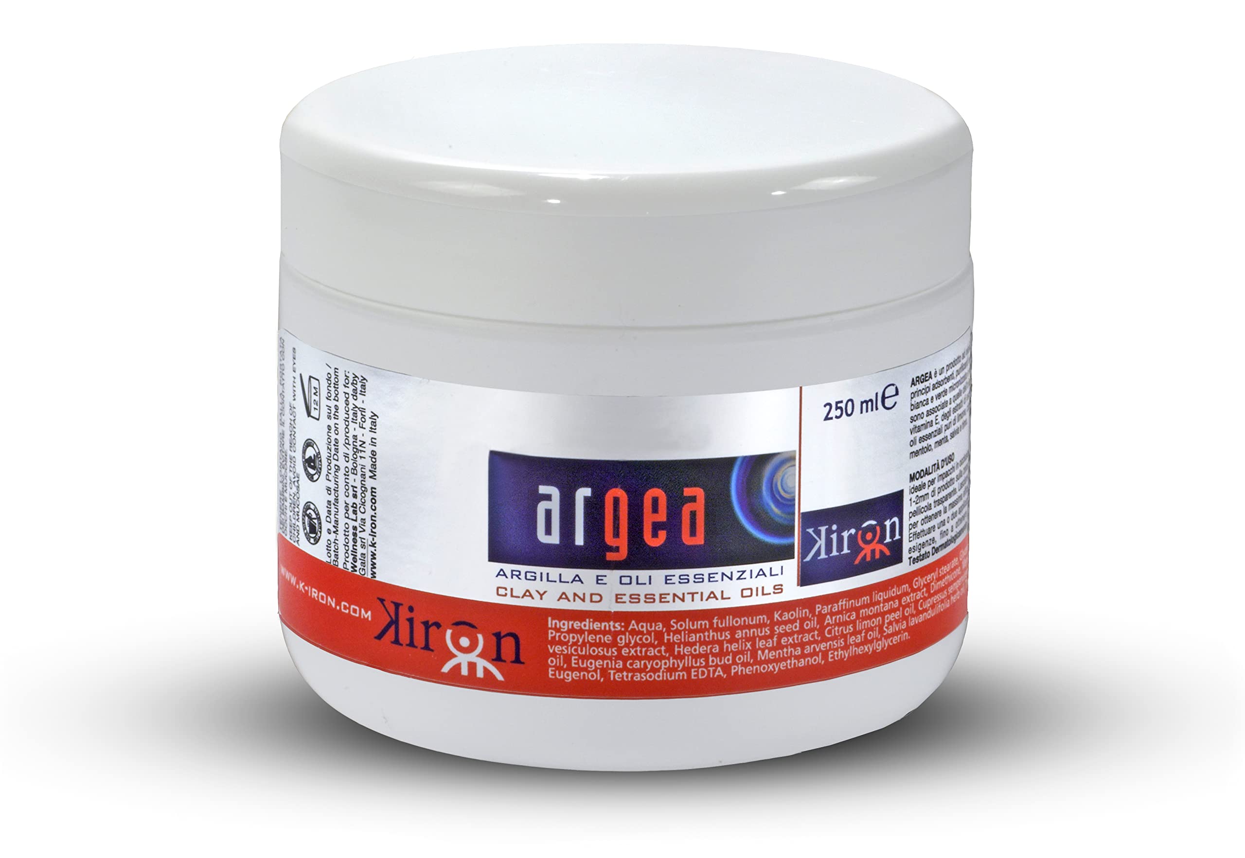ARGEA KIRON 250 ml - ARGILLA VERDE PER IMPACCHI ARTICOLAZIONI E TRAUMI, CON OLI ESSENZIALI. PRONTA ALL’USO, Borsite