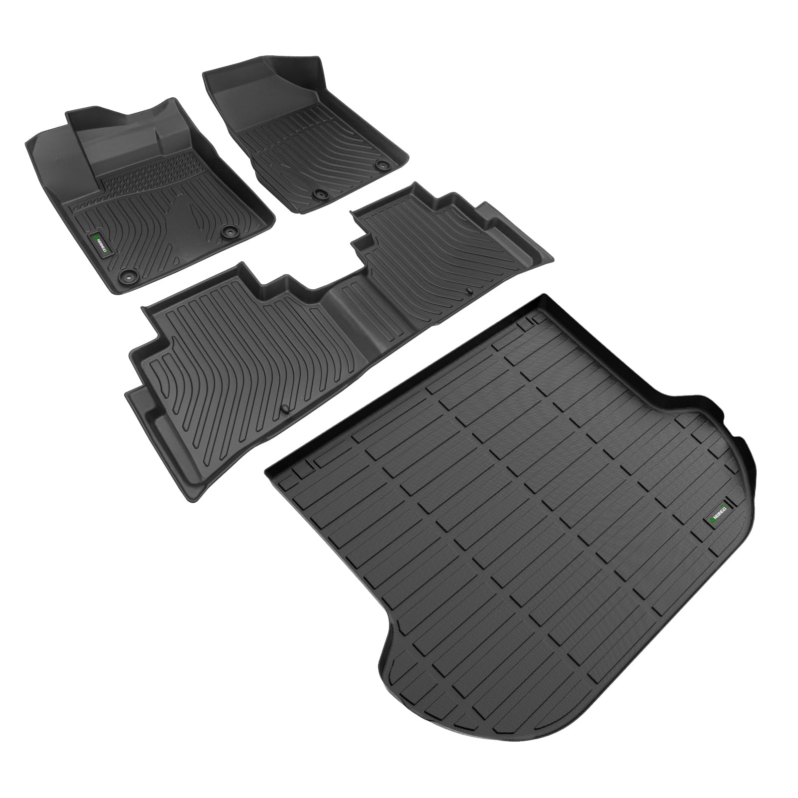 ANBINGO®-All Weather Floor Mats & Cargo Liner Set for Nissan Murano 2017.5-2024 Waterproof Car Mats Guard Liners Front & Rear Rows Murano Full Set-Black