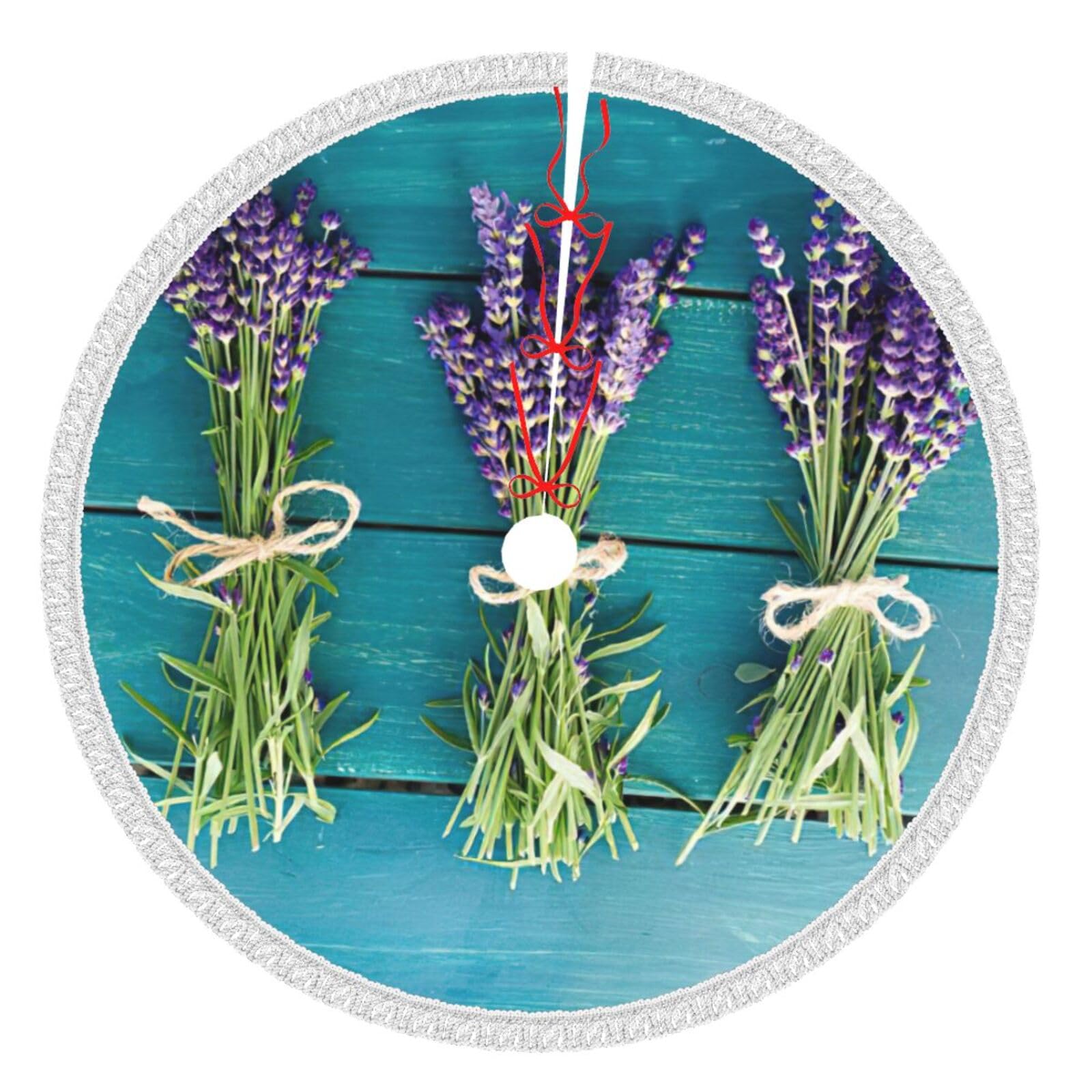 Décoration festive pour bouquets de fleurs violettes et tapis haut de gamme