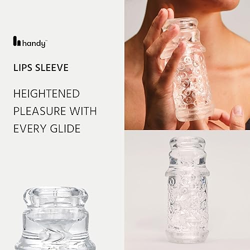 Miniatura 4 de Handy Dream Collection - Labios, mangas de masturbador para hombres, masturbador masculino realista, 4.7-5.1 pulgadas de alto x 0.9 pulgadas