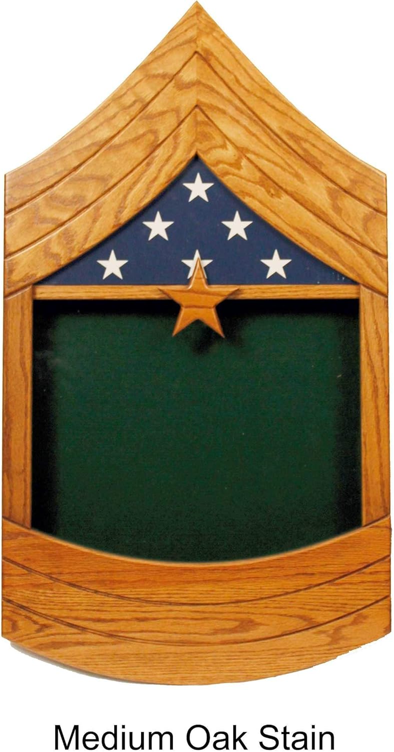 E-9 Army Sergeant Major (SGM) or Command Sergeant Major (CSM) Shadow Box/Retirement Display