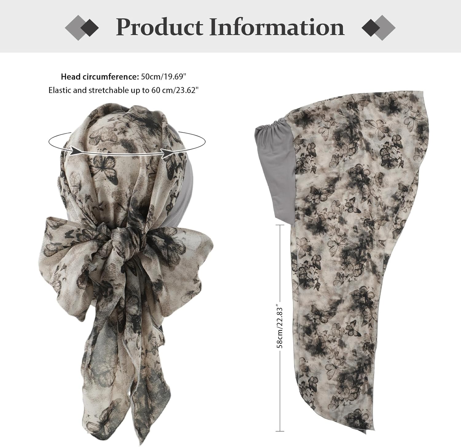 DOCILA Chemo Headwear Turban for Women, Patients Head Hair Scarf Skull Cap, Cancer Hair Loss Head Wrap Covering Beanie Hat - Image 6