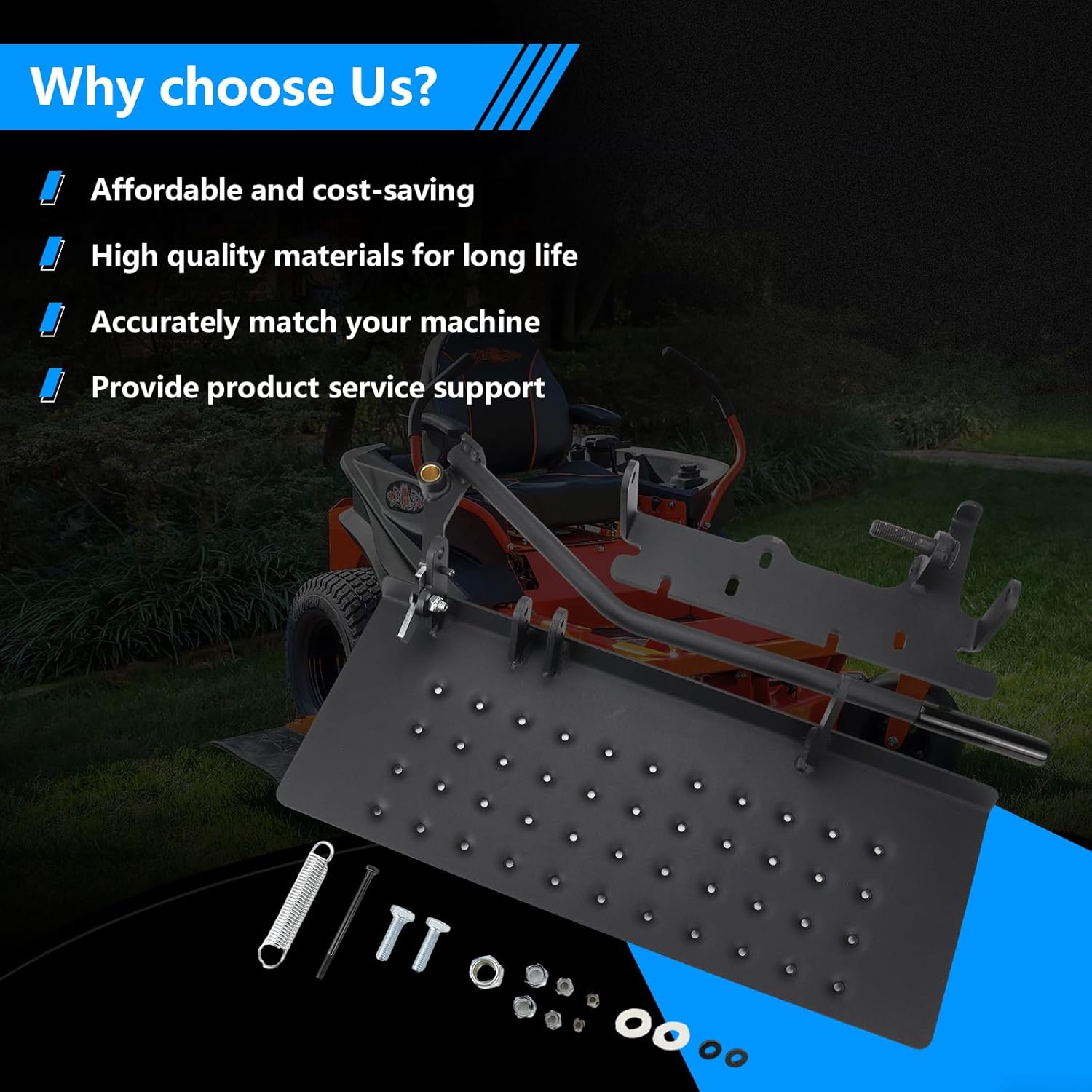 ACS6000B Mower Chute Blocker-Mower Discharge Shield Compatible with Bad Boy Mowers,54" / 60" / 61" / 72", Chute Blocker Replace Part Number 088-6000-00, 088600000