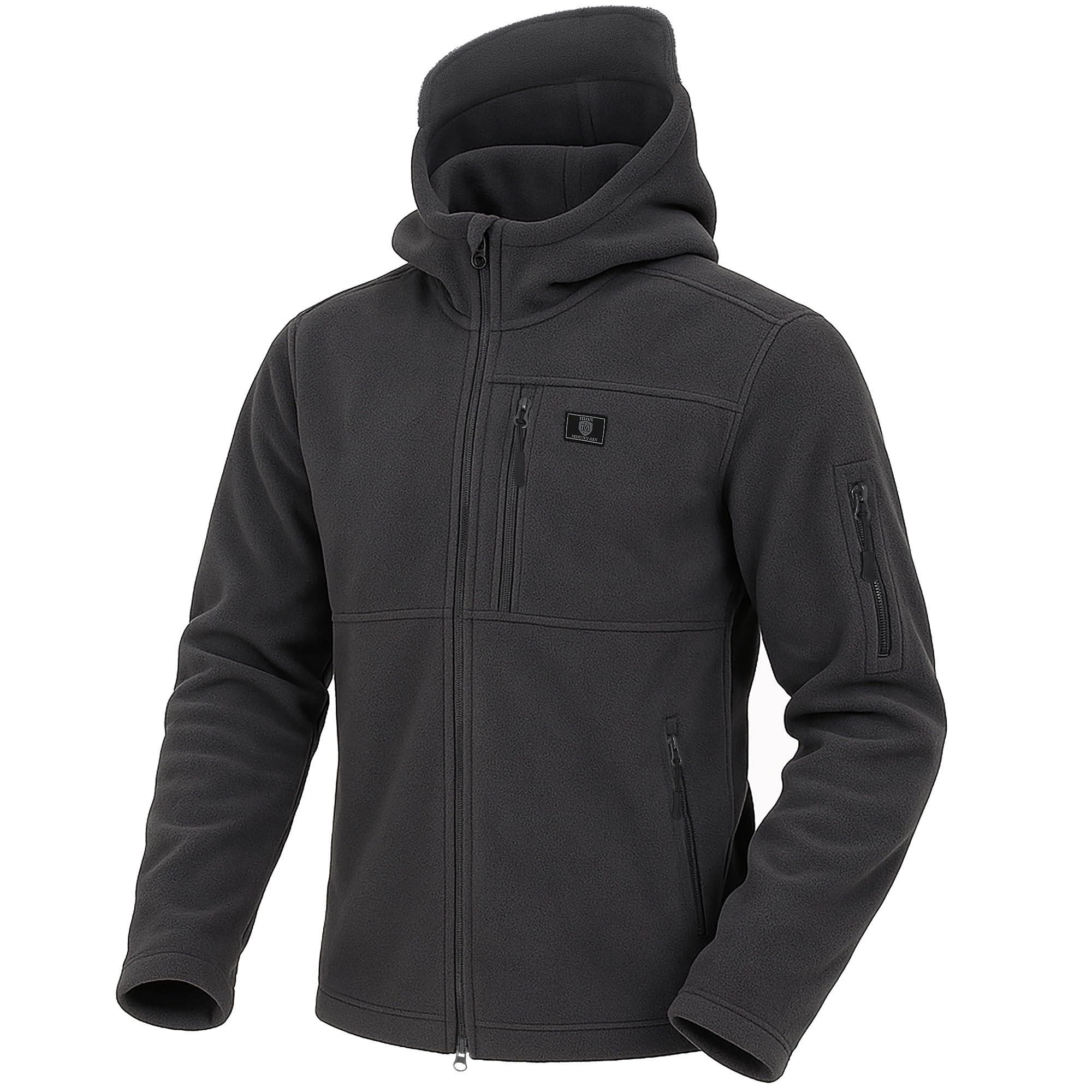 Iron Mountain Men's Fleece Jacket - Charcoal - 3XL