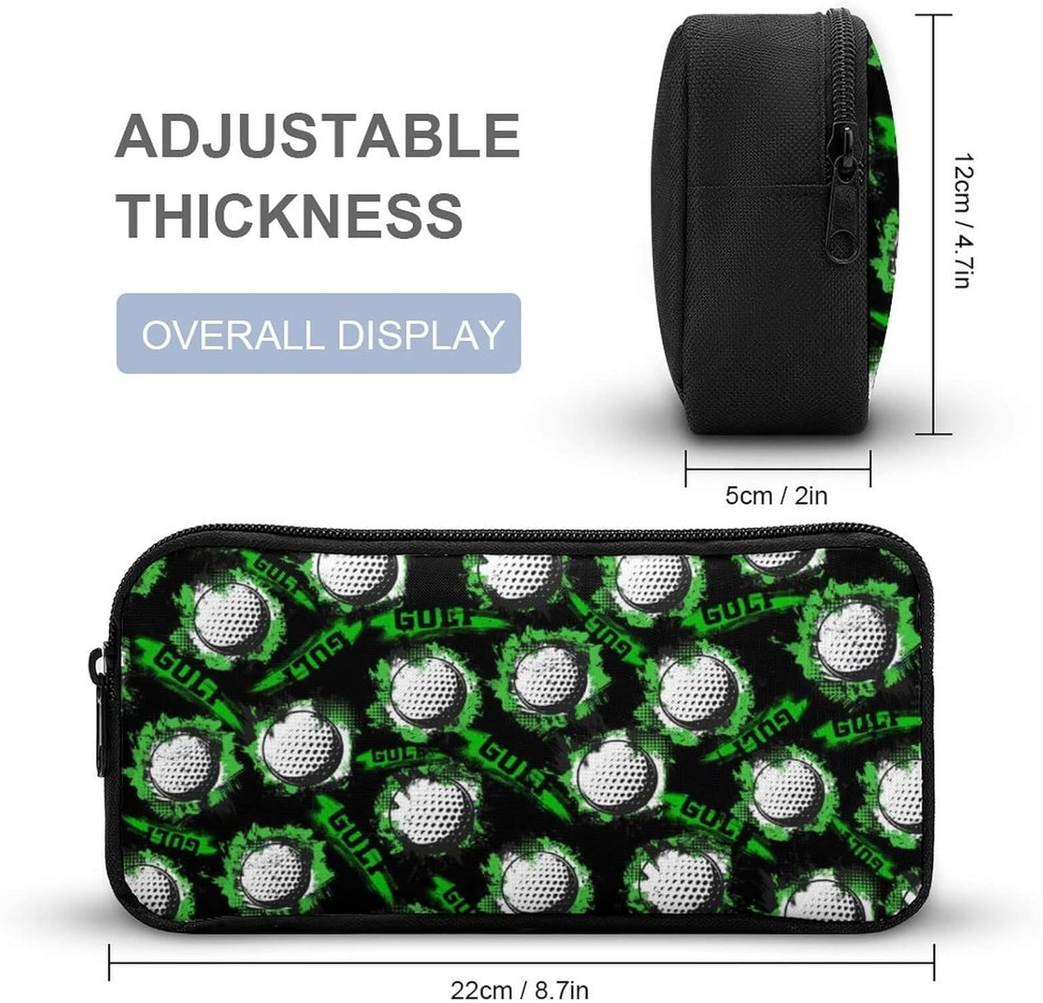 Golf Backpack with Lunch Box & Pencil Case for Kids Girls Boys School, 16 Inch Cool Golf Bookbag, School Backpack for Students Children, sustainable, Lightweight, Large Capacity - Image 7