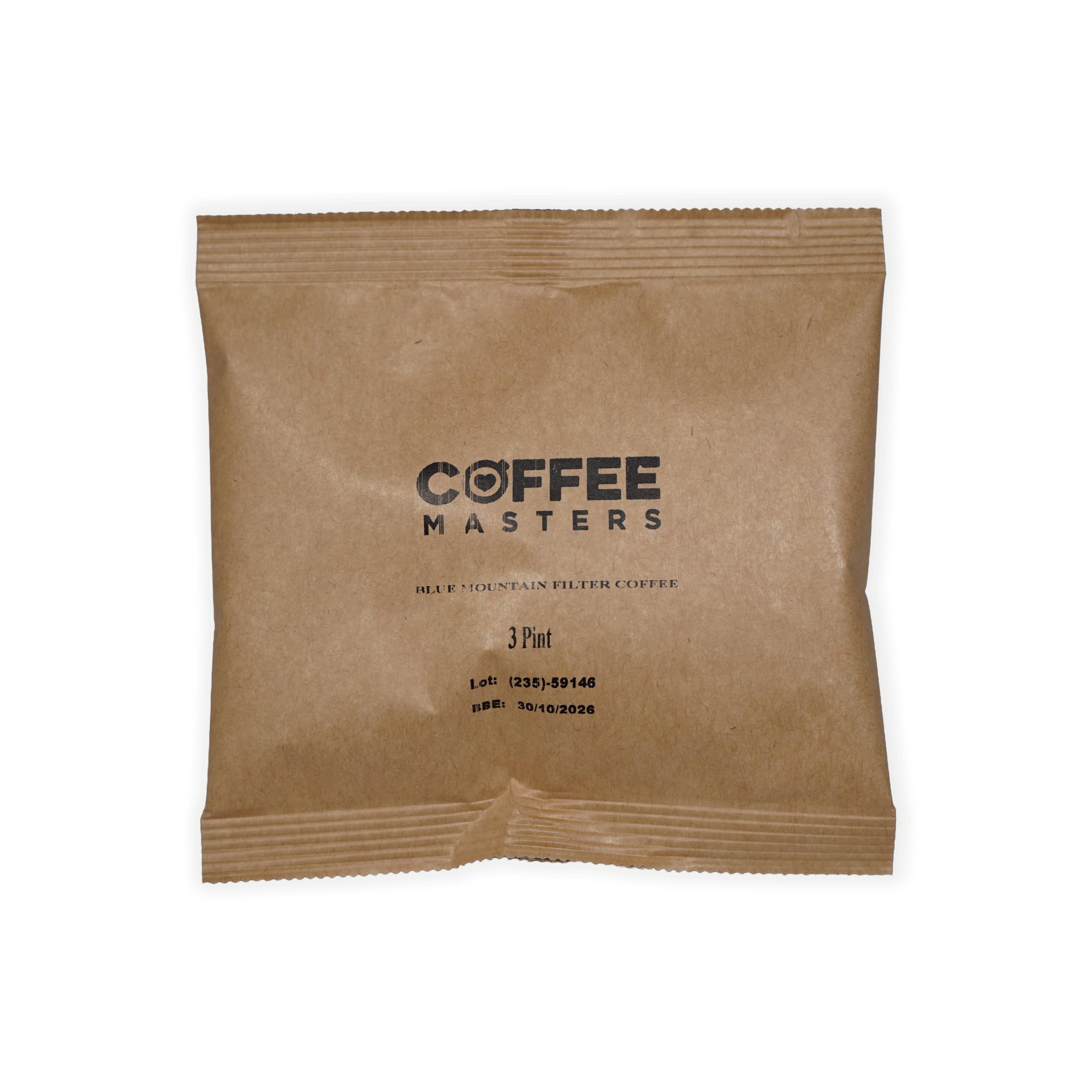 Coffee Masters Ground Coffee Blue Mountain Blend - 50 Sachets x 3 pints - Bonus 50 Filters - Made From 100% Arabica - Bulk Perfect for Barista Filter Machine