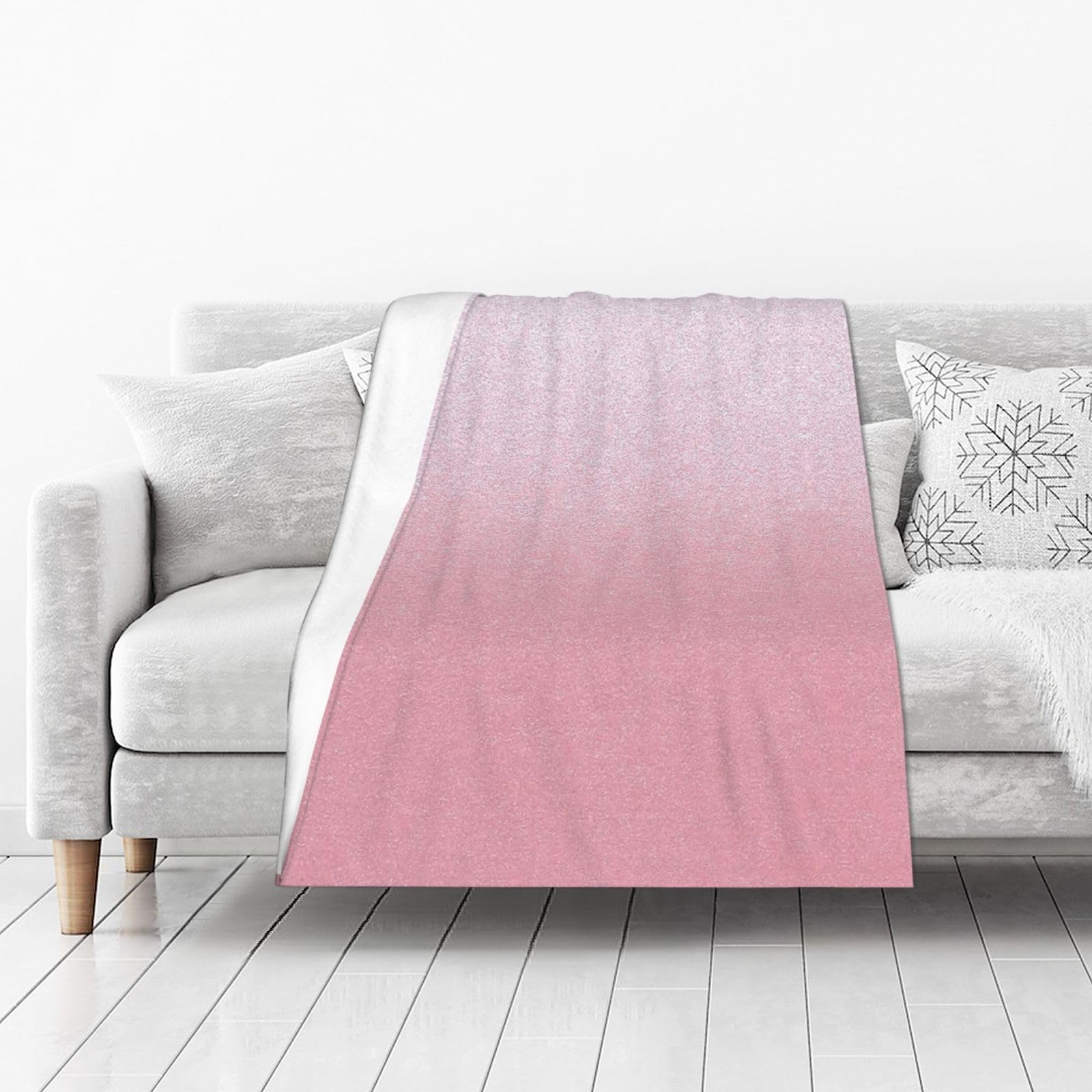DUYIOKH Watercolor Gradient Print Thick Throw Blanket, Blanket for Couch Bed Warm Travel Blanket for Camping Movie Night