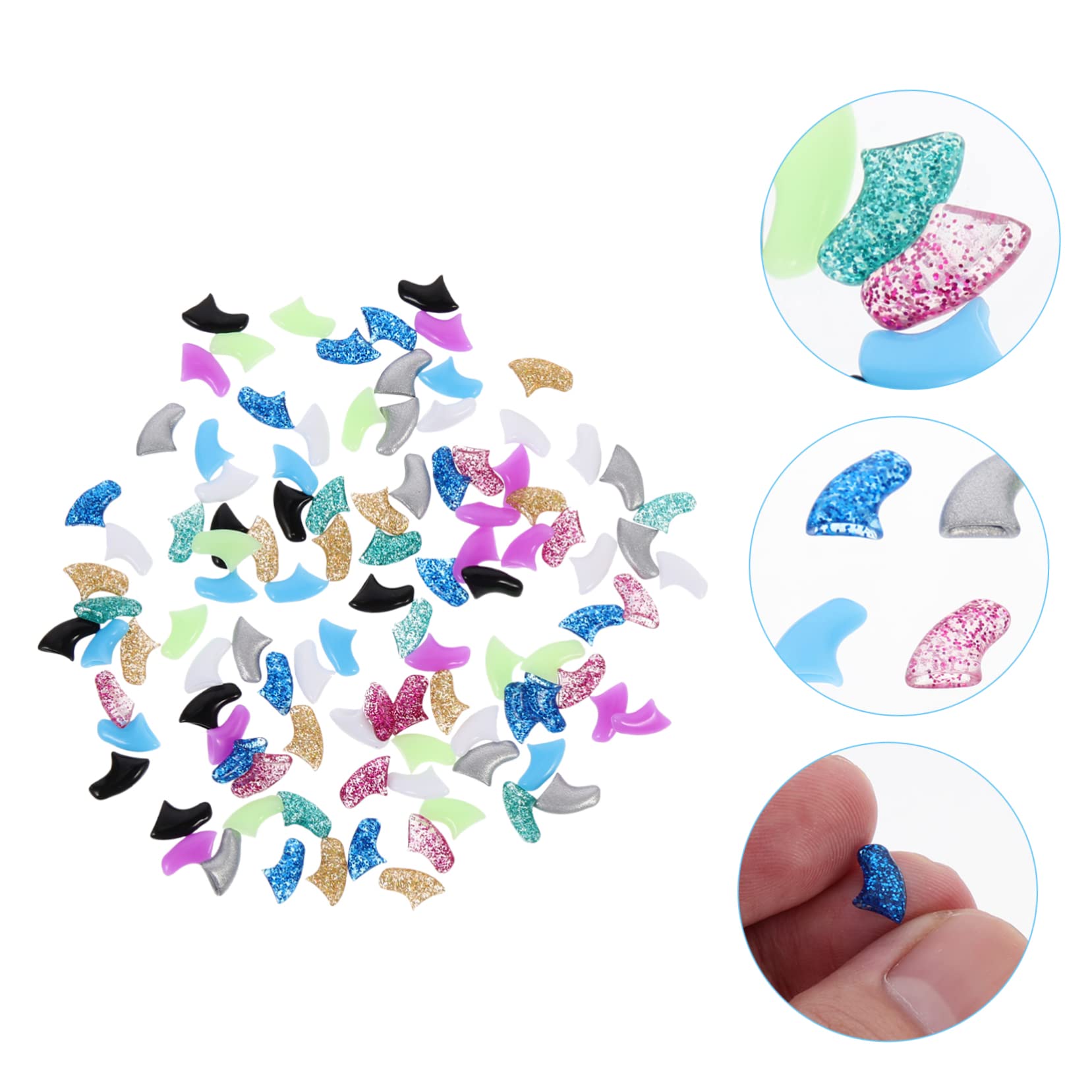Housoutil 50 Juegos De Kit De Uñas para Gatos Garras para Mascotas Garras De Gato con Pegamento Puntas De Uñas para Gatos Cubiertas De Silicona para Uñas De Gato Tapas para Garras