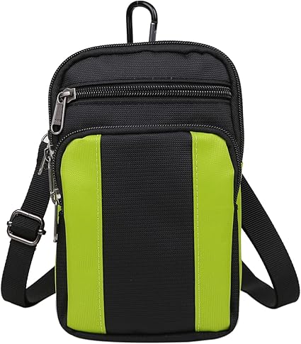 Amazon Co Jp Global Box ベルトポーチ メンズ カラビナ ベルト通し ショルダーストラップ 付 グリーン シューズ バッグ