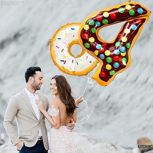 Miniatura 260 de KatchOn, Globo dorado gigante del número 8 de 40 pulgadas, globo dorado del número 8 para decoraciones de cumpleaños de 8 años para niñas