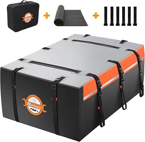 Sailnovo Rooftop Cargo Carrier 20 Cubic, Waterproof Car Roof Bag