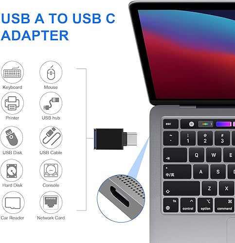Miniatura 3 de USB A3.0 a USB C, C hembras a USB 2.0, C a tipo C hembras, C a USB B, iPhone hembra a tipo C compatible con iPhone 16, 15, 14, Samsung Galaxy,
