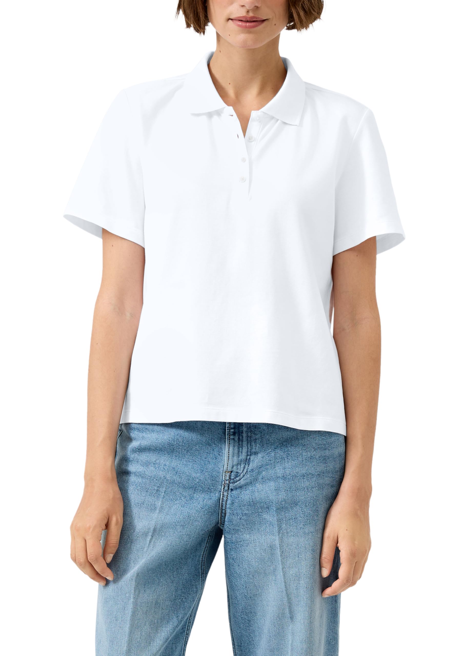 s.Oliver Poloshirt Regular-Fit Weiß 42