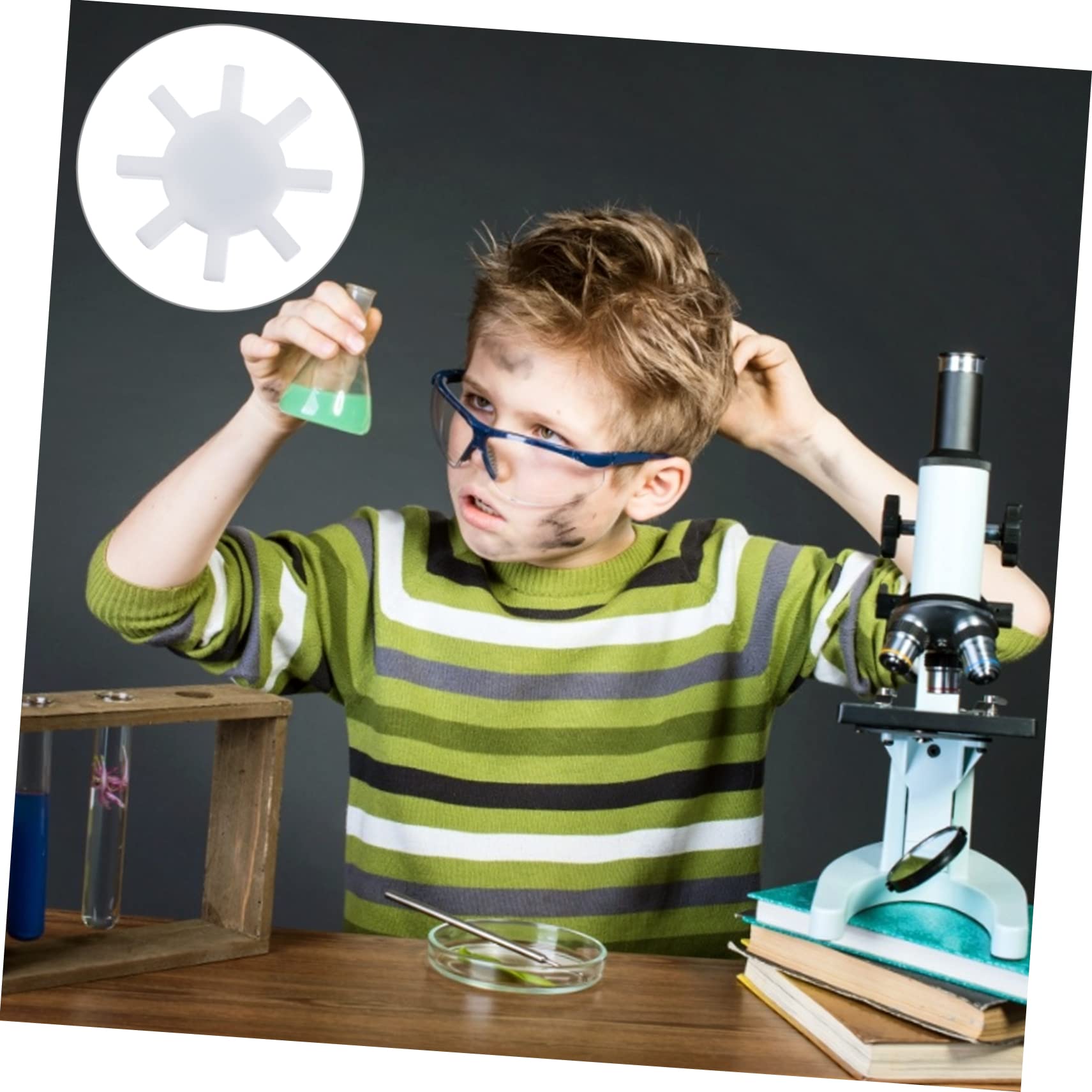 OUNONA 10stücke Octagonal Magnetrührstab Chemisches Für Laboranwendungen Ptfe-beschichtet Hochgradig Chemikalienbeständig Für Biologische Und Heimanwendungen