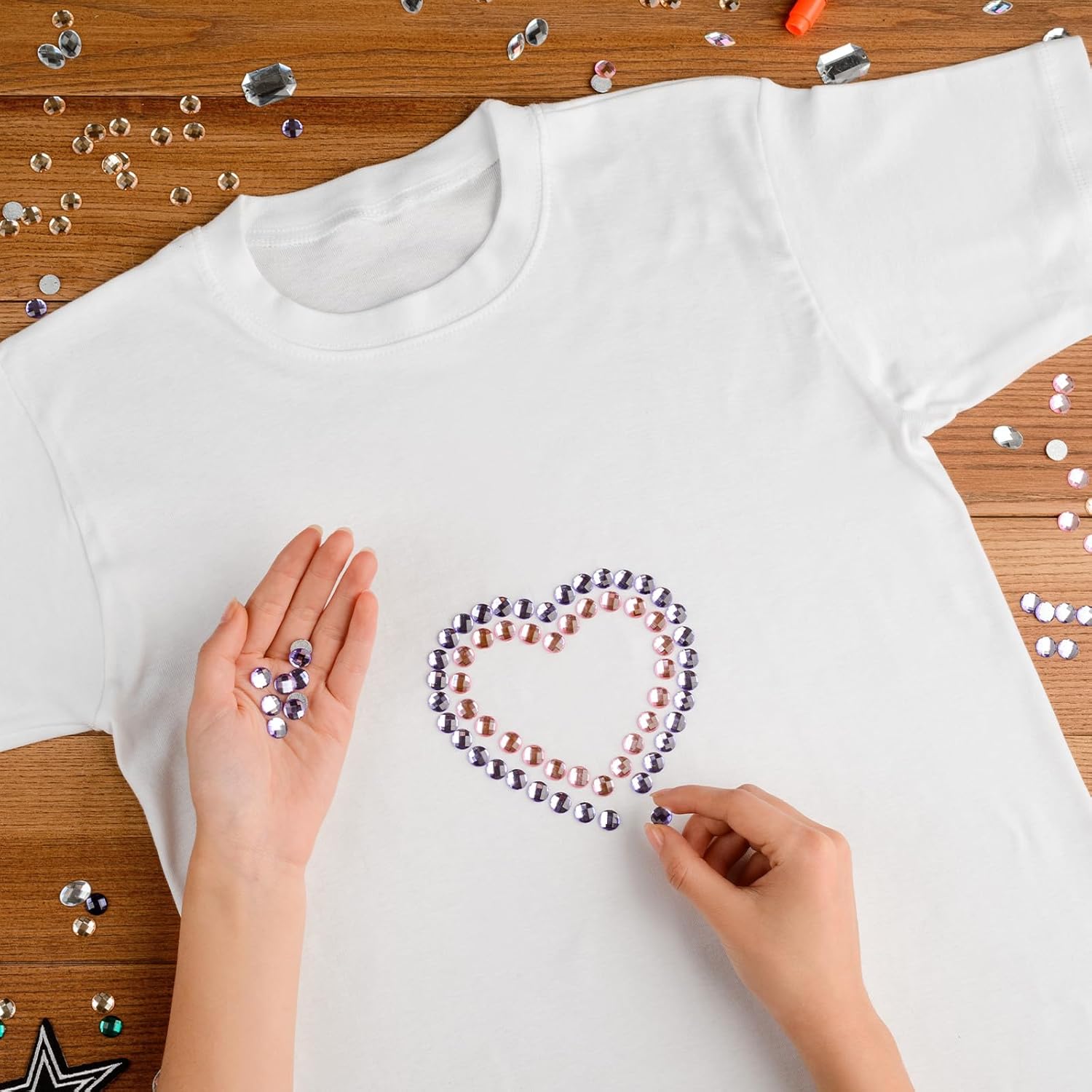 uxcell 2880 Pcs Hotfix Rhinestone Flatback 2.8mm Gem Crystal Round Resin Trims Beads Gem for Crafts Clothes DIY Decoration Nail Art, (SS10, Dark Green) - Image 7