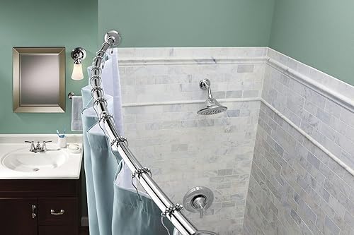 Miniatura 5 de Moen SR2100CH - Anillos para cortina de ducha, 12 unidades, cromados