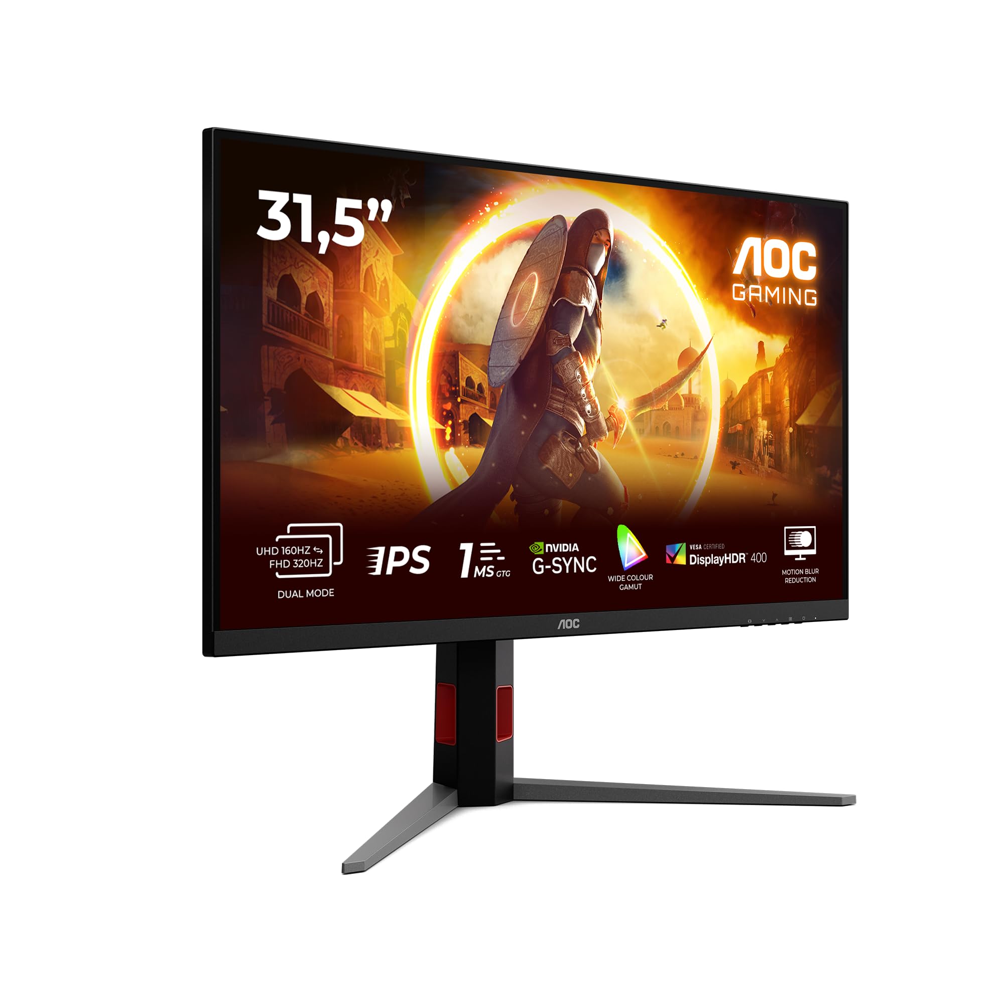 Aoc U32g4u 4K Ultra Hd 31.5" Fast Ips Dual-Mode Gaming Monitor - Black, Black