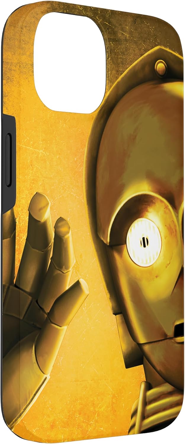 iPhone 14 Star Wars C-3PO Protocol Droid Yellow Case