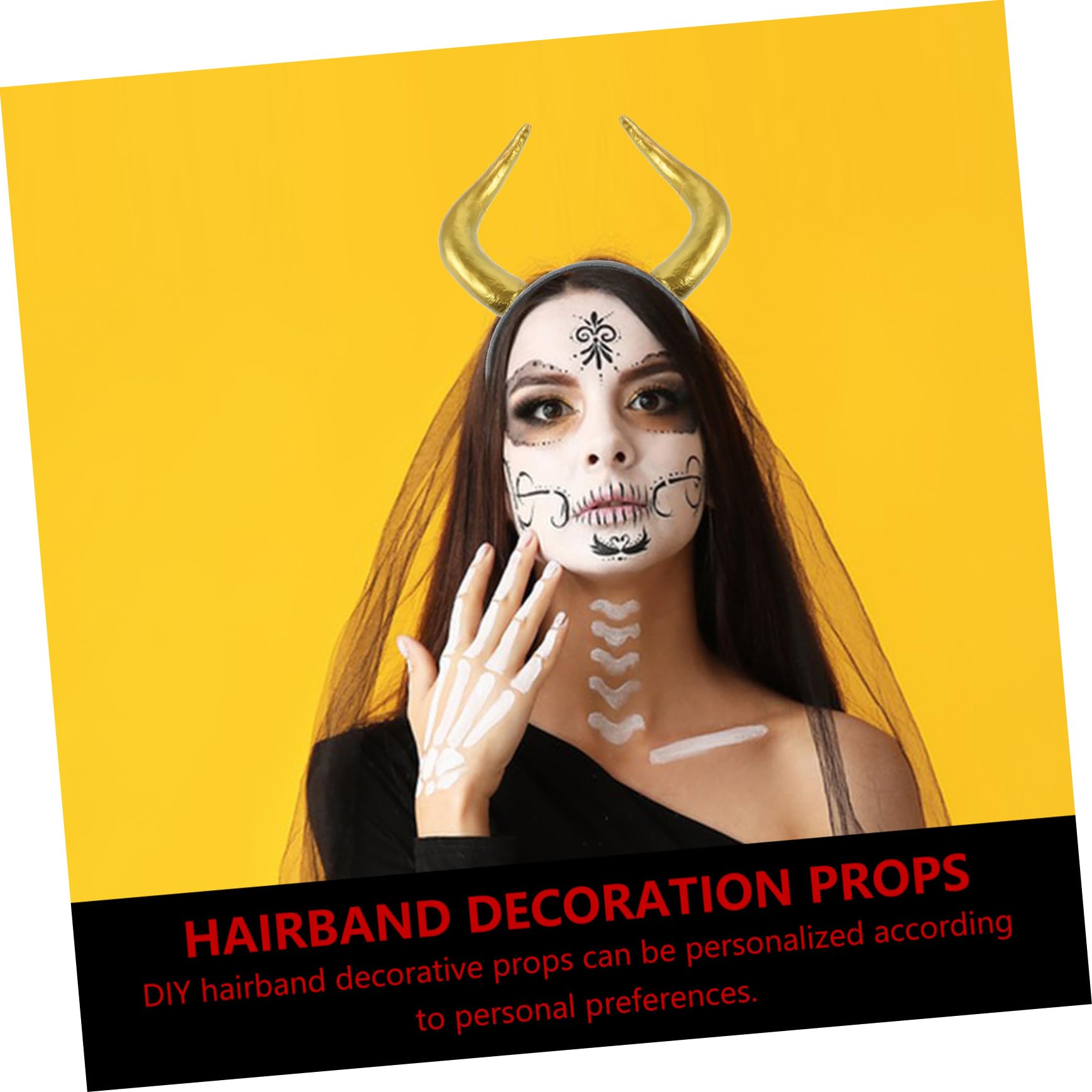Ciieeo Cuerno De Simulación Accesorios Para Disfraz De Diadema De Cuerno De Oveja Diadema De Cuerno De Demonio Tocado De Halloween Cuernos Goticos De Polivinilo