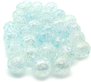 MaRécréation-30 Bolas de Pepitas Bola de Cristal Coleccionable, Color Azul, 14 mm (Divers SKU-pep-bleu-14)